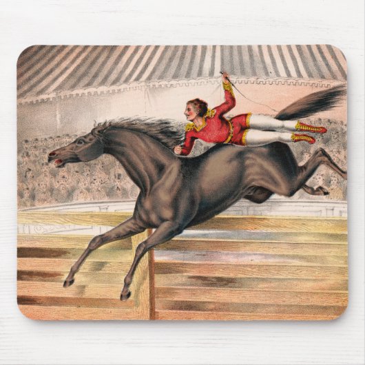 Ein Zirkus-Performer reiten auf einem Hügel Mousepad (Vorne)