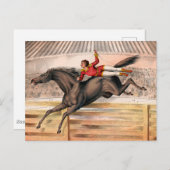 Ein Zirkus-Performer reiten auf einem Hügel Postkarte (Vorne/Hinten)