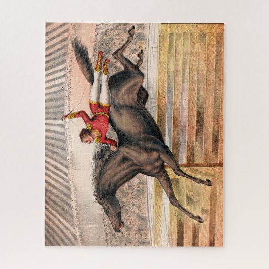 Ein Zirkus-Performer reiten auf einem Hügel Puzzle (Vertikal)