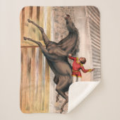 Ein Zirkus-Performer reiten auf einem Hügel Sherpadecke (Vorderseite)