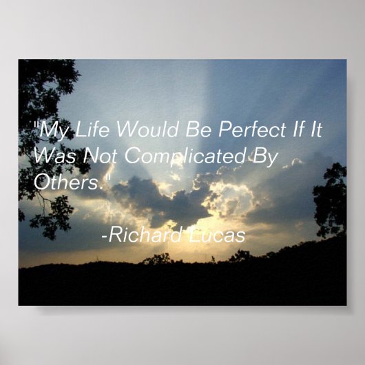 Ein Zitat eines weisen Mannes. Poster (Vorne)