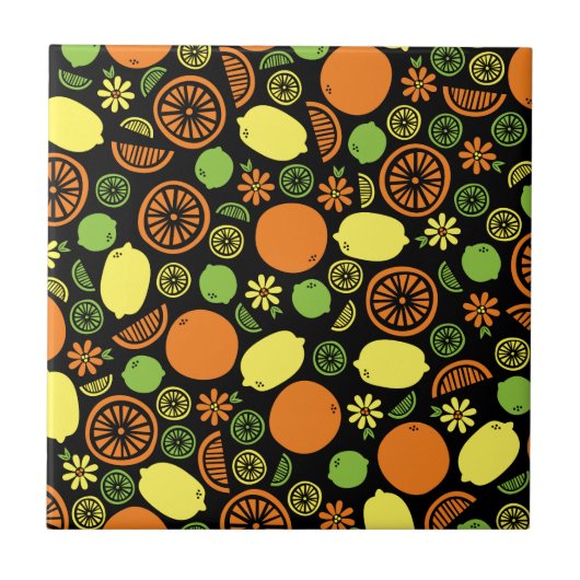 Ein Zitrusbrocken Fliese (Vorderseite)