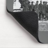 Ein ziviles Kriegs-Foto - Lincoln, das zu Männern Mousepad (Ecke)