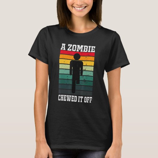 Ein Zombie kaut es ab T-Shirt (Vorderseite)