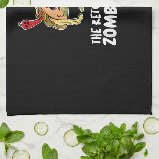 ein Zombie-Takt Geschirrtuch (Gefaltet)