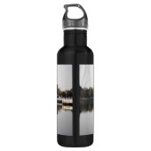 Ein Zoo-Park in Wuhan, China. Antiker chinesischer Edelstahlflasche (Rückseite)