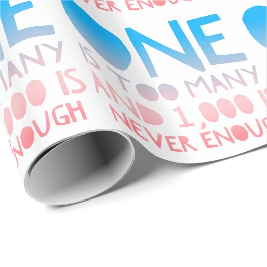 Ein zu vieles lustiges OM Geschenkpapier (Rolleneckpunkt)