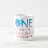 Ein zu vieles lustiges OM Kaffeetasse (Mittel)