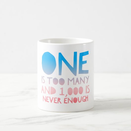 Ein zu vieles lustiges OM Kaffeetasse (Mittel)