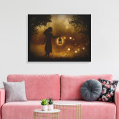 Ein Zufallsbegegnen Wrapped Canvas Leinwanddruck (Insitu (Wohnzimmer))