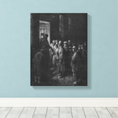 Ein Zufluchtshaus Leinwanddruck (Insitu (Holzboden))