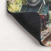 Ein Zug im Frühling Mousepad (Ecke)
