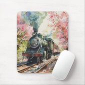 Ein Zug im Frühling Mousepad (Mit Mouse)