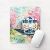 Ein Zug im Frühling Mousepad (Mit Mouse)