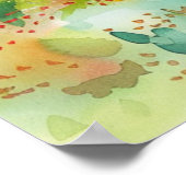 Ein Zug im Frühling Poster (Ecke)