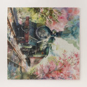 Ein Zug im Frühling Puzzle (Horizontal)