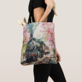 Ein Zug im Frühling Tasche (Von Nahem)