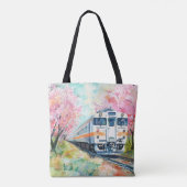 Ein Zug im Frühling Tasche (Rückseite)