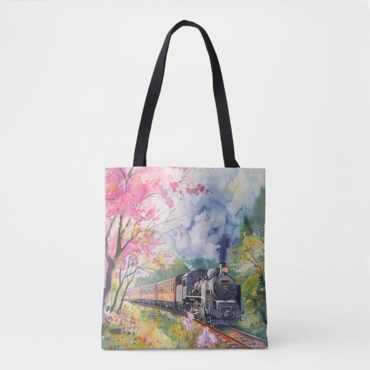 Ein Zug im Frühling Tasche (Vorderseite)
