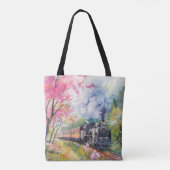Ein Zug im Frühling Tasche (Rückseite)