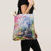 Ein Zug im Frühling Tasche (Von Nahem)