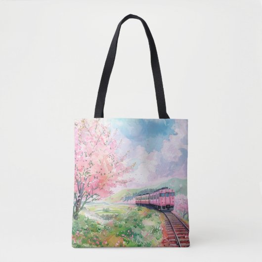 Ein Zug im Frühling Tasche (Vorderseite)