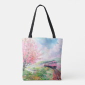 Ein Zug im Frühling Tasche (Rückseite)