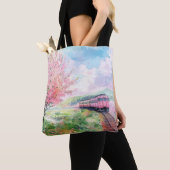 Ein Zug im Frühling Tasche (Von Nahem)