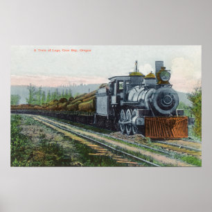 Ein Zug von LogsCoos Bucht ODER Poster