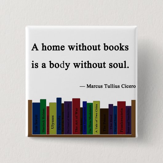 Ein Zuhause ohne Buch-Button Button (Vorderseite)