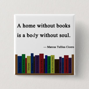 Ein Zuhause ohne Buch-Button Button