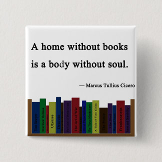 Ein Zuhause ohne Buch-Button Button