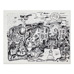 Ein Zuhause-Poster für Spätaufsteher Poster