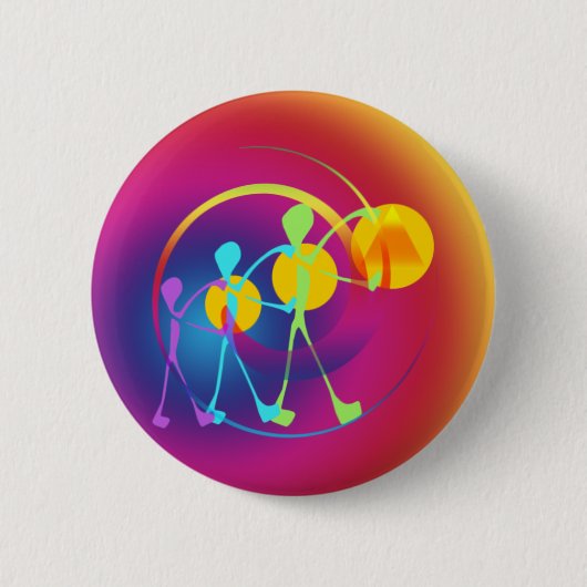 Ein zusammen im Regenbogenlicht Button (Vorderseite)