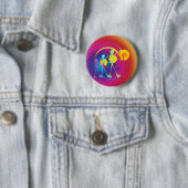 Ein zusammen im Regenbogenlicht Button (Beispiel)
