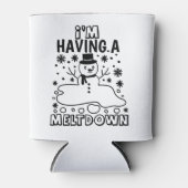 Ein Zusammenbruch | Funny Christmas Snowman Spaß Dosenkühler (Vorderseite)