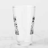 Ein Zusammenbruch | Funny Christmas Snowman Spaß Glas (Links)