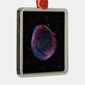 Ein zusammengesetztes Bild der Supernova SN 1006 Silbernes Ornament (Rechts)