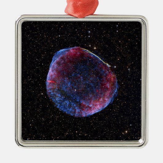 Ein zusammengesetztes Bild der Supernova SN 1006 Silbernes Ornament (Vorne)