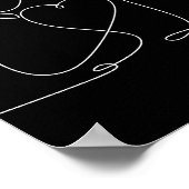 Ein zusammenhängendes Paar Liebe-Digitalposter Poster (Ecke)