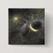 Ein Zusammenstoß massiver Objekte im Weltraum Button (Vorderseite)