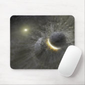 Ein Zusammenstoß massiver Objekte im Weltraum Mousepad (Mit Mouse)