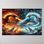 Ein Zusammenstoß von Elementen: Feuer und Eis Poster (Vorne)