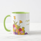 Ein zuverlässiger Freund mit Blumen Tasse (Links)