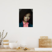 Ein zuversichtliches junges Poster (Küche)