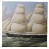 Ein zwei bemasteter Schooner vor Dover (Öl auf Fliese (Vorderseite)