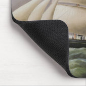 Ein zwei bemasteter Schooner vor Dover (Öl auf Mousepad (Ecke)