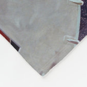 Ein zweiköpfiges Gemini-Raumschiff im Flug entführ Fleecedecke (Ecke)