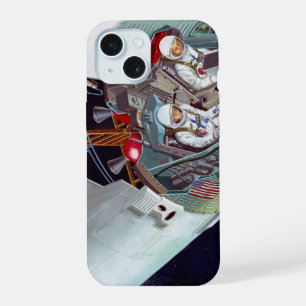 Ein zweiköpfiges Gemini-Raumschiff im Flug entführ iPhone 15 Hülle