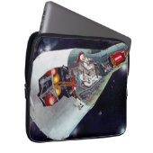 Ein zweiköpfiges Gemini-Raumschiff im Flug entführ Laptopschutzhülle (Vorne Rechts)